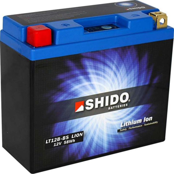 Batterie Lithium Shido LT12B-BS = YT12B-BS - Batterie Moto & Scooter ...